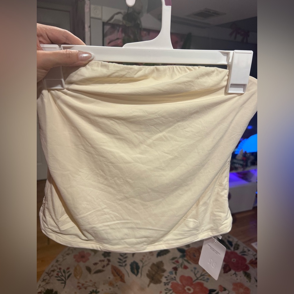 NWT Reoria Nude Strapless Tube Top Bandeau Size L